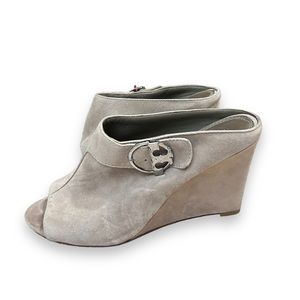 Tory Burch Grant Open-Toe Wedge mules